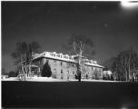 Exterior of Torrance Hall during the winter
