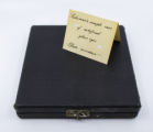 Salesman's sample case of artificial glass eyes