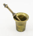 Miniature brass mortar and pestle