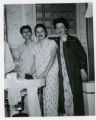 Two unidentified girls and Janet Karon