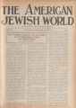 The American Jewish World, Volume 8, Number 46, July 23, 1920