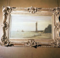 "Lighthouse and Ocean" Painted by Charles-Francois Daubigny, hung in Glensheen's Main Stairwell