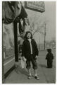 Natalie Warshauer (Saxon) and Heidi Sue Applebaum (Gilbert) outside Desnick's Drug store in Minneapolis, Minnesota