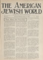 The American Jewish World, Volume 8, Number 52, September 3, 1920