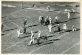 Football Game, Wyoming versus Minnesota with Harry Elliott (#9) carrying the ball