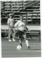 Action shot of 1997 UMD women's soccer player #2