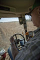 Combine harvesting corn at the University of Minnesota, Rosemount Research and Outreach Center.
