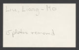 Liu, Liang Mo [i] (Box 128, Folder 12)