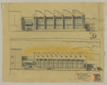 Guthrie Theater: Elevation Study: Scheme E