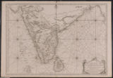 Carte réduite de la presque isle de l'Inde : contenant les costes depuis Cambaye jusqu'aux bouches du Gange