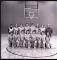 UMD 1975 women's basketball team on the basketball court