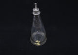 Glass and pewter nursing bottle
