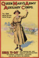 Queen Mary's Army Auxiliary Corps. : the girl behind the man behind the gun. : enrol to-day : full particulars and f