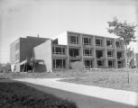 An external view of the construction of Kirby Student Center