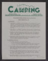 Camping. Publications. Camping Newsletter, 1967-1977 (Box 49, Folder 12)