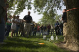 Emerald ash borer control demonstration on St. Paul Campus of the University of MInnesota.