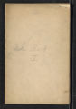 Note Book I (Box 72, Folder 734a)