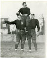 Football Team Members Clarence (Biggy) Munn, Ken MacDougal, Jack Manders (left to right)