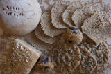 Milling wheat at a small bakery in Maplewood,Minnesota, where breads, muffins, rolls and cookies are baked using Whole grains.