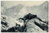 Photo of trench and shelter area in the mountains