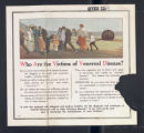 Publications. Pamphlets. Who Are the Victims of Venereal Disease? (poster)"(Box 170, Folder 07)