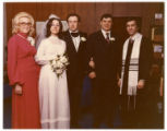 Rabbi Leigh D. Lerner officiates at first wedding of Russian Jews at Mount Zion, St. Paul, Minnesota