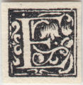 Detail from Album of initial capitals, 1500s-1737 (bulk 1500s), Volume 1, Page 49, Line 3, Item 05, E