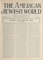 The American Jewish World, Volume 8, Number 21, January 23, 1920