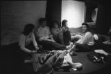 A group of students seated in the UMD game room