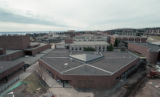 View of Education Building from top of library turret