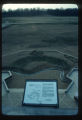 Miniature replica of Poverty Point site from visitor tower