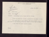 Personnel. Staff Correspondence. Miriam English Doll, Executive Assistant. (Box 049, Folder 16)