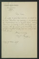 Letter from Presenti to Robert P. Harris, 1893