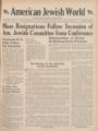 The American Jewish World, Volume 32, Number 9, October 29, 1943