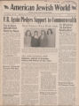 The American Jewish World, Volume 33, Number 30, March 23, 1945