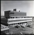 The construction of the Administration Building on the University of Minnesota Duluth campus, near completion
