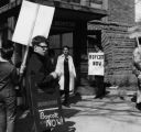 Members of the Union of Students Protesting, Bookstore Boycott