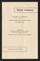 Camping. Publications. ""Better Camping"", 1954 (Box 55, Folder 7)