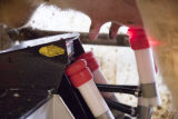 Robotic milking parlor on a dairy farm in Stearns County.