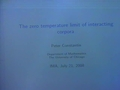 The zero temperature limit of interacting corpora