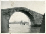 A fine arched bridge spanning the Grand Canal.