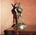"Siegfried" Bronze Statue by Rudolf Maison on table in Glensheen's Living Room