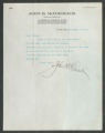 Letter to Johnny, from John B. McCormack, September 11, 1914