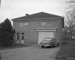 A car parked in a driveway outside the Air Force R.O.T.C. office building at UMD