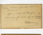 Envelope with notation, "Film spoiled and thrown away"