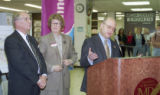 Speaker at Library Construction Press Conference for funding