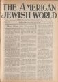 The American Jewish World, Volume 8, Number 41, June 18, 1920