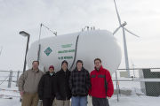 The first non-laboratory system in the world to transform wind energy to ammonia fertilize. University of Minnesota, West Central Research and Outreach Center, Morris.