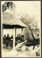Committee meeting in the garden on a nice spring day