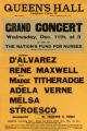 Queen's Hall : grand concert : Wednesday, Dec. 11th, at 3 in aid of the Nation's Fund for Nurses : D'Alvarez Rene Ma
